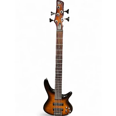 Used Ibanez SR405 5 String 2 Color Sunburst Electric Bass Guitar