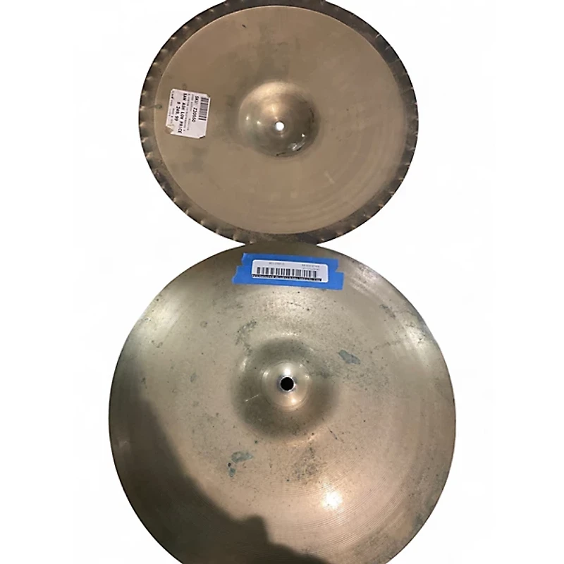 Used Zildjian 14in A Custom Mastersound Hi Hat Pair Cymbal