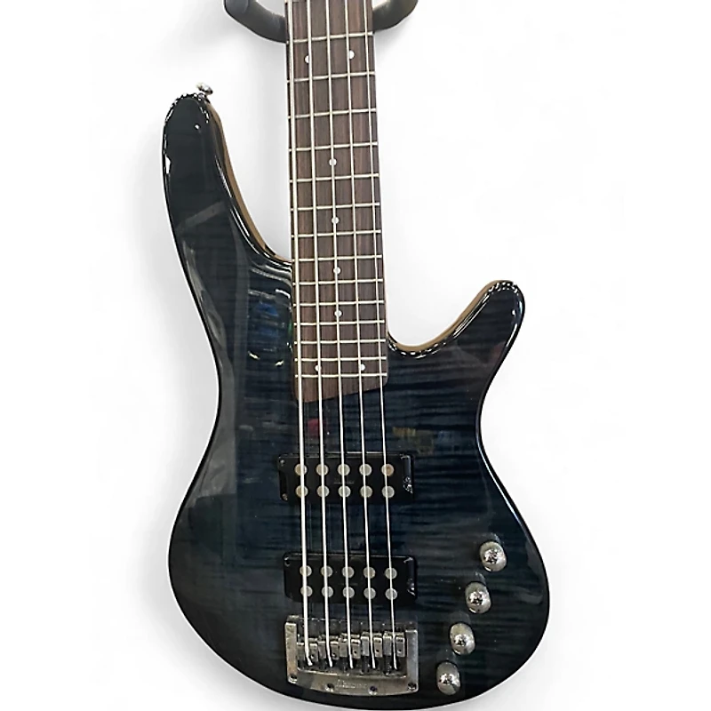 Used Ibanez SRX505 Trans Black Electric Bass Guitar