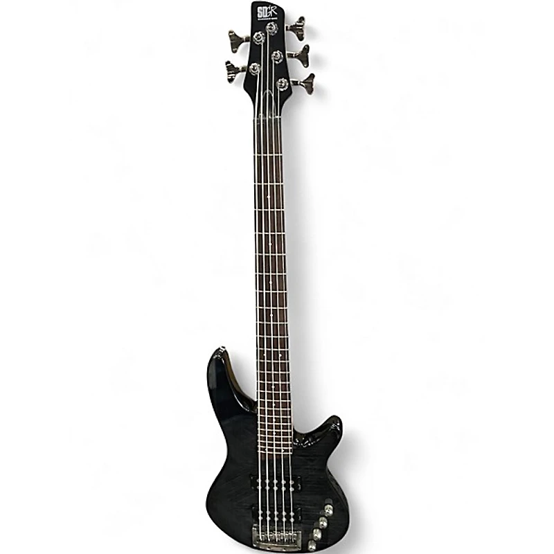 Used Ibanez SRX505 Trans Black Electric Bass Guitar
