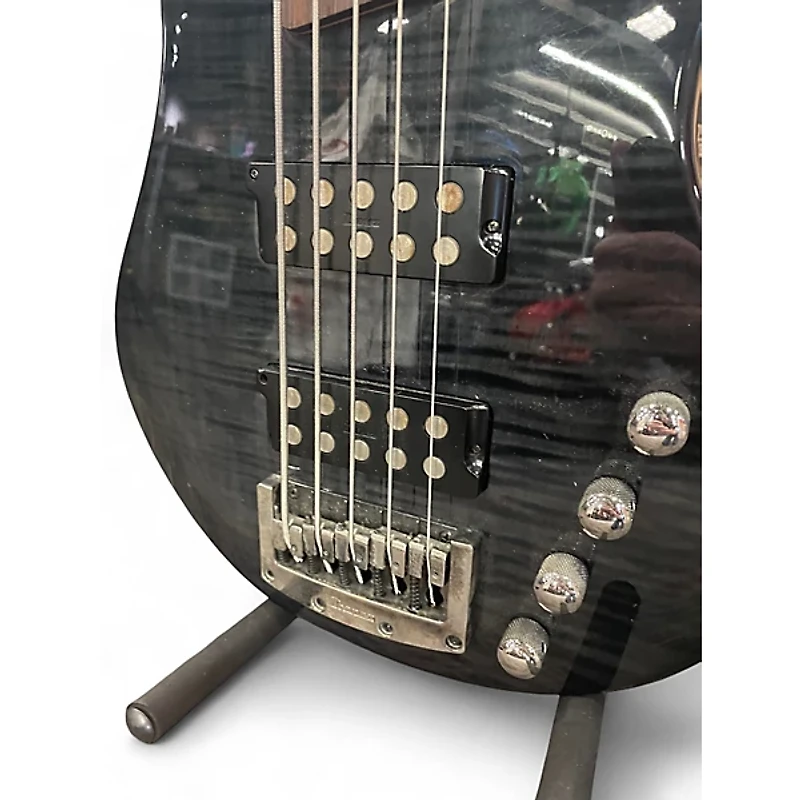 Used Ibanez SRX505 Trans Black Electric Bass Guitar
