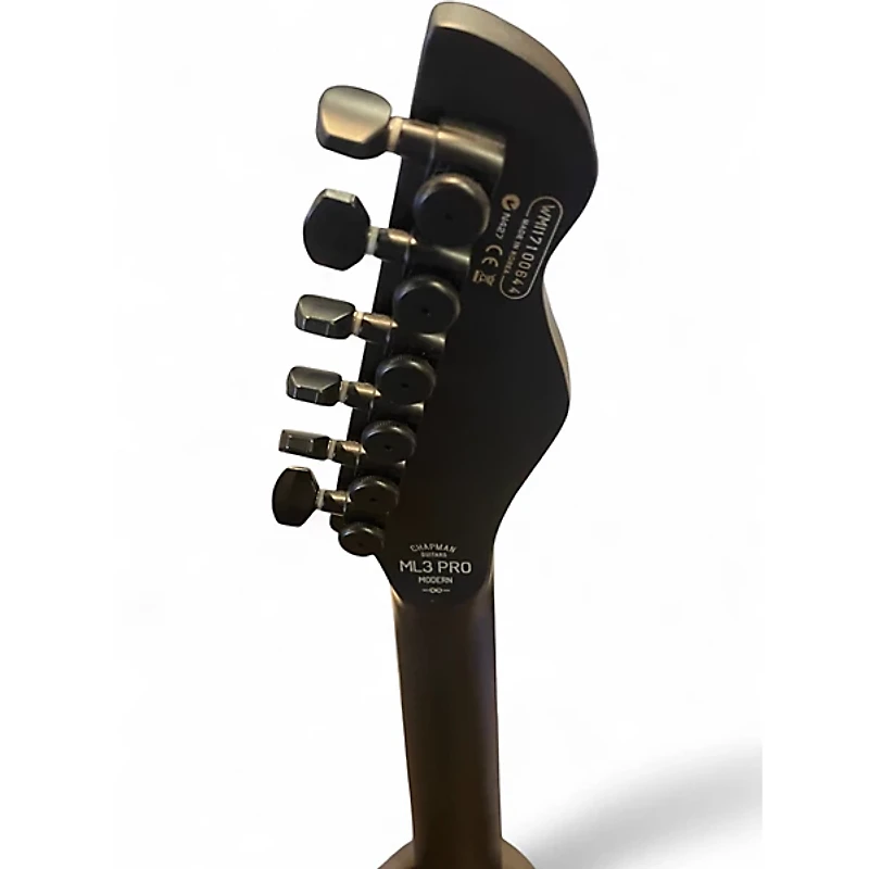 Used Chapman ML3 Pro Modern Black Solid Body Electric Guitar
