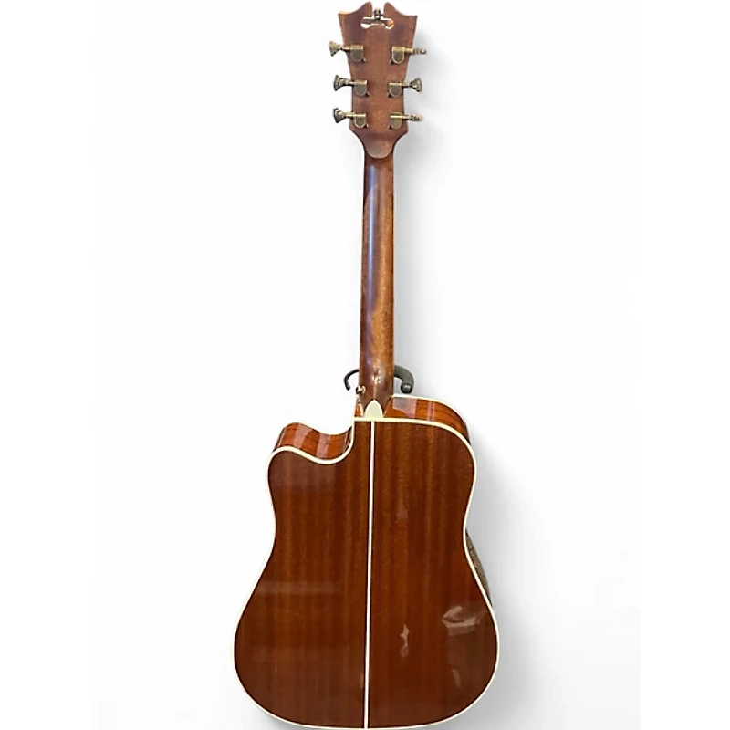 Used D'Angelico Premier Delancey Cutaway Dreadnought RED Acoustic Electric Guitar