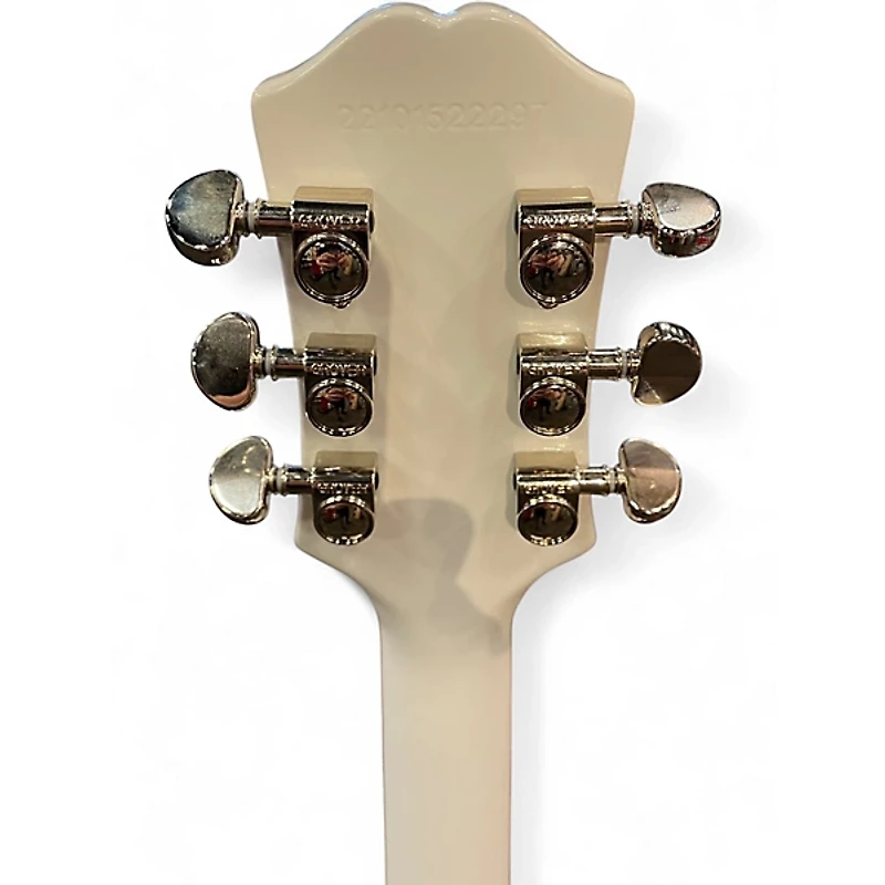 Used Epiphone Les Paul Custom White Solid Body Electric Guitar