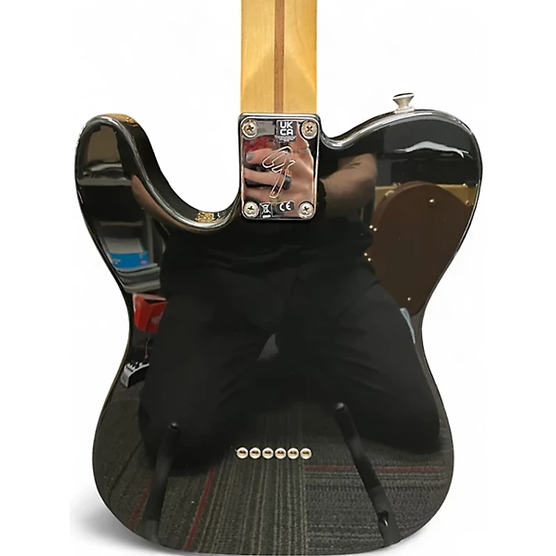 Used Fender Player Telecaster Black Solid Body Electric Guitar