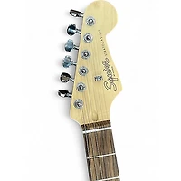 Used Squier Deluxe Stratocaster Black Solid Body Electric Guitar