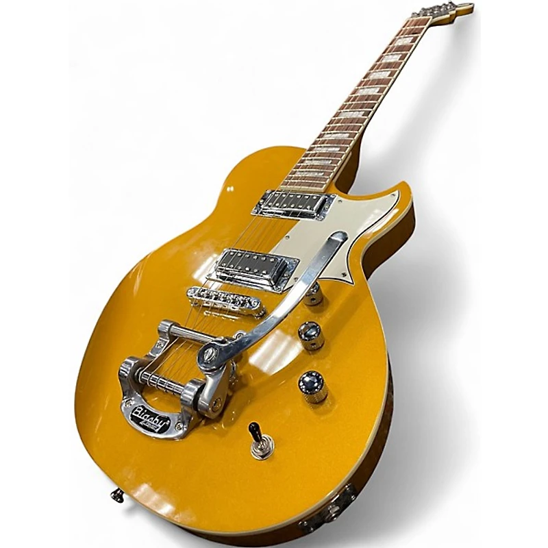 Used Reverend CONTENDER Gold Solid Body Electric Guitar