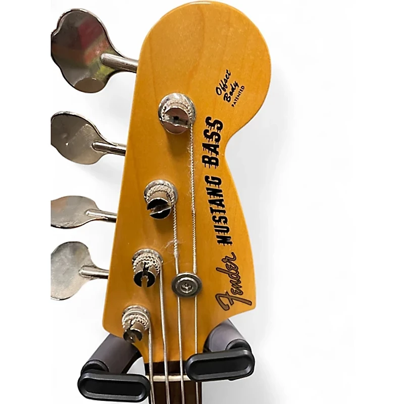 Used Fender Mustang Bass Olympic White Electric Bass Guitar