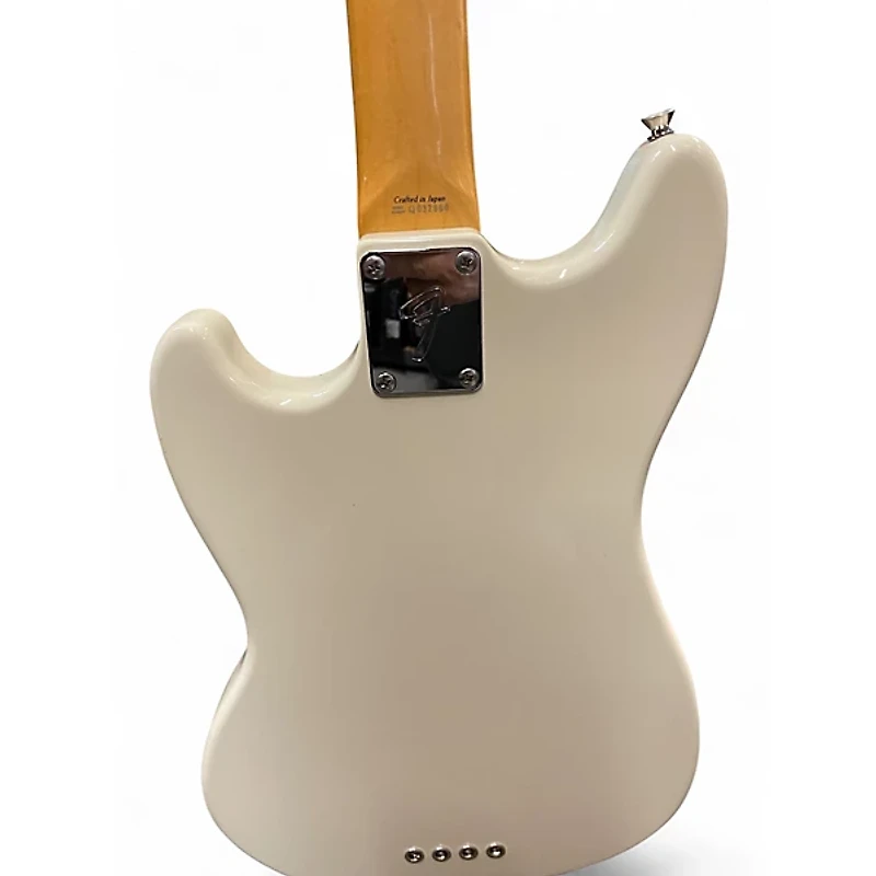 Used Fender Mustang Bass Olympic White Electric Bass Guitar