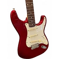 Used Squier Affinity Stratocaster Candy Apple Red Metallic Solid Body Electric Guitar
