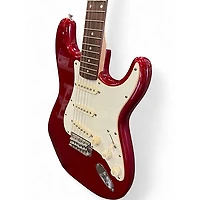 Used Squier Affinity Stratocaster Candy Apple Red Metallic Solid Body Electric Guitar