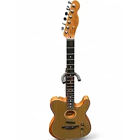 Used Fender American Acoustasonic Telecaster Natural Acoustic Electric Guitar