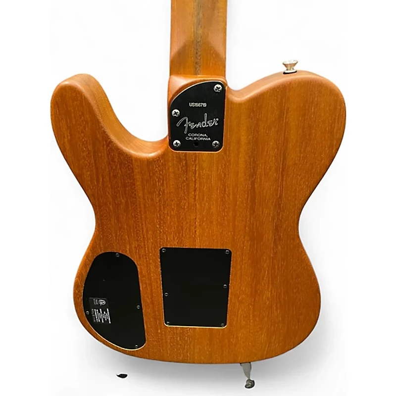 Used Fender American Acoustasonic Telecaster Natural Acoustic Electric Guitar