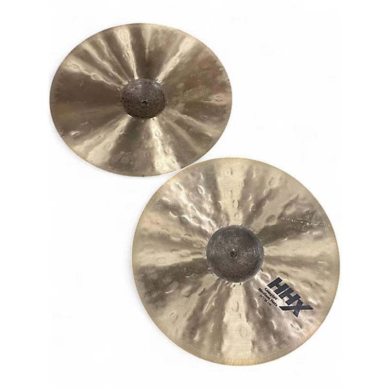 Used SABIAN 15in HHX COMPLEX MEDIUM HATS PAIR Cymbal