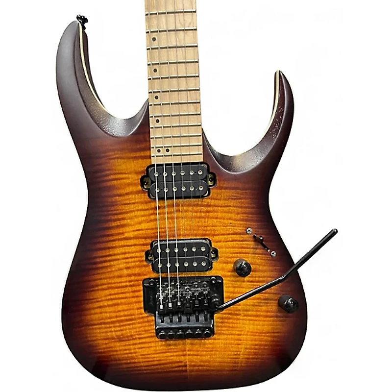 Used Ibanez RGAR42MFMT Dragon Eye Burst Solid Body Electric Guitar