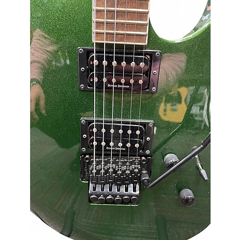 Used Jackson SLX Soloist Manalishi Green Solid Body Electric Guitar