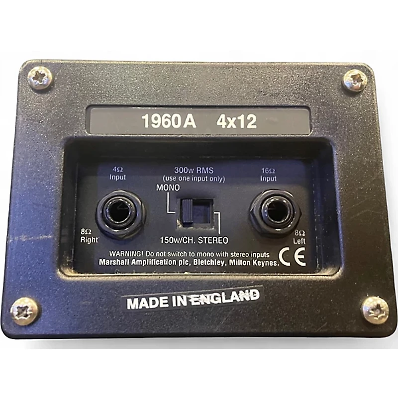 Used Marshall 1960A 300W 4x12 Stereo Slant Guitar Cabinet