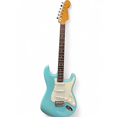 Used Fender Artist Series Eric Johnson Stratocaster Tropical Turquoise Solid Body Electric Guitar