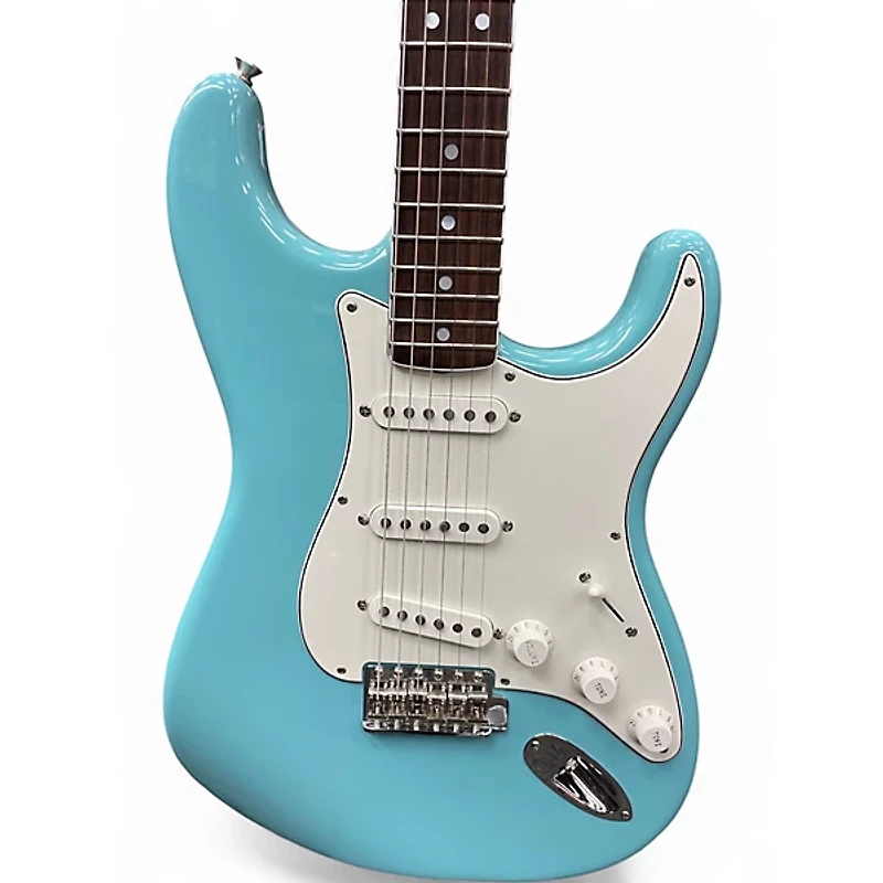 Used Fender Artist Series Eric Johnson Stratocaster Tropical Turquoise Solid Body Electric Guitar
