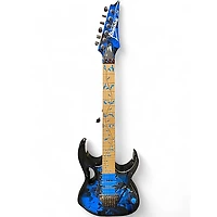 Used Ibanez JEM77P Blue Floral Solid Body Electric Guitar