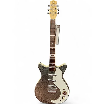 Used Danelectro DC-3 GREEN SPARKLE Solid Body Electric Guitar