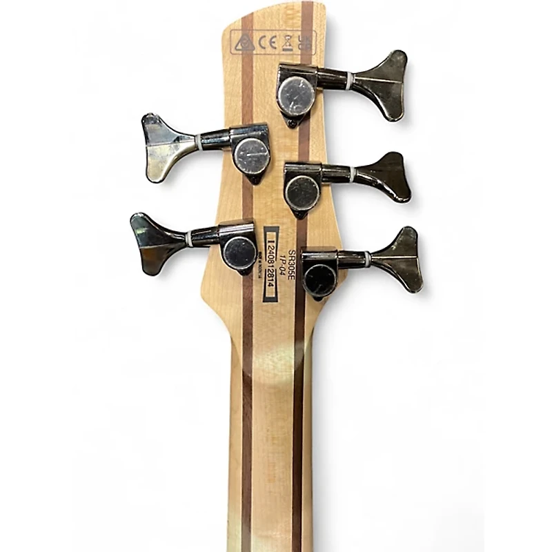 Used Ibanez SR305 5 String Silver Electric Bass Guitar