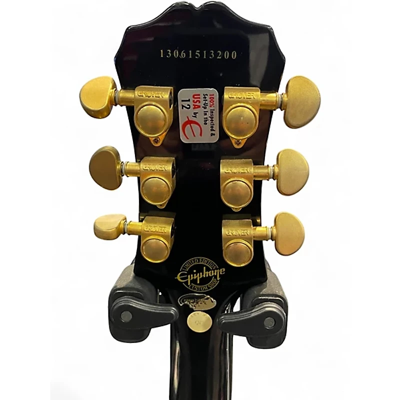 Used Epiphone Les Paul Custom Pro Antique Ivory Solid Body Electric Guitar