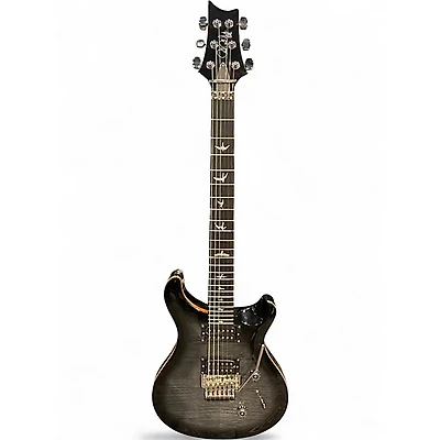 Used PRS SE Custom 24 Floyd Trans Black Solid Body Electric Guitar