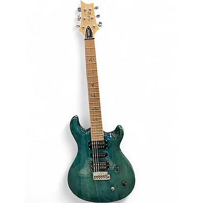 Used PRS SE Swamp Ash Special IRIS BLUE Solid Body Electric Guitar