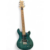 Used PRS SE Swamp Ash Special IRIS BLUE Solid Body Electric Guitar