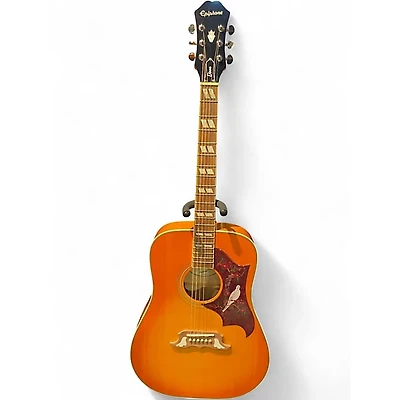 Used Epiphone DOVE STUDIO Vintage Burst Acoustic Electric Guitar