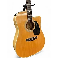 Used Takamine EF350MC Natural Acoustic Electric Guitar