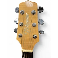 Used Takamine EF350MC Natural Acoustic Electric Guitar