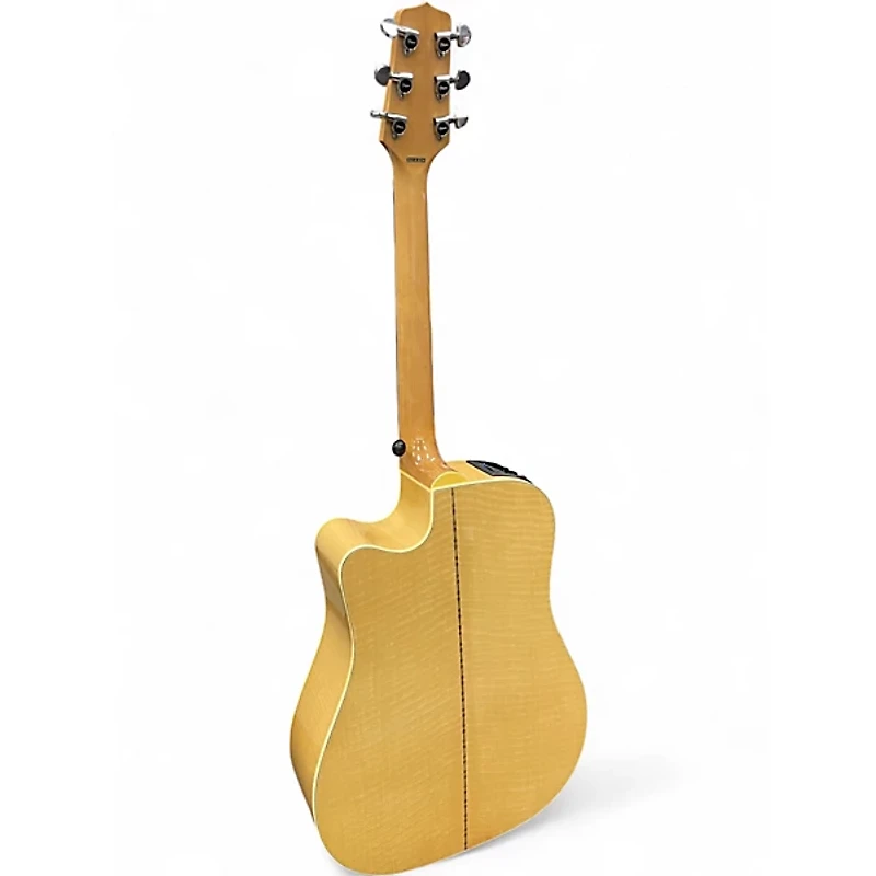 Used Takamine EF350MC Natural Acoustic Electric Guitar