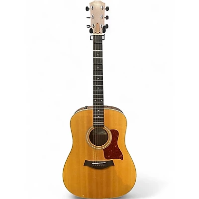 Used Taylor 210E Natural Acoustic Electric Guitar