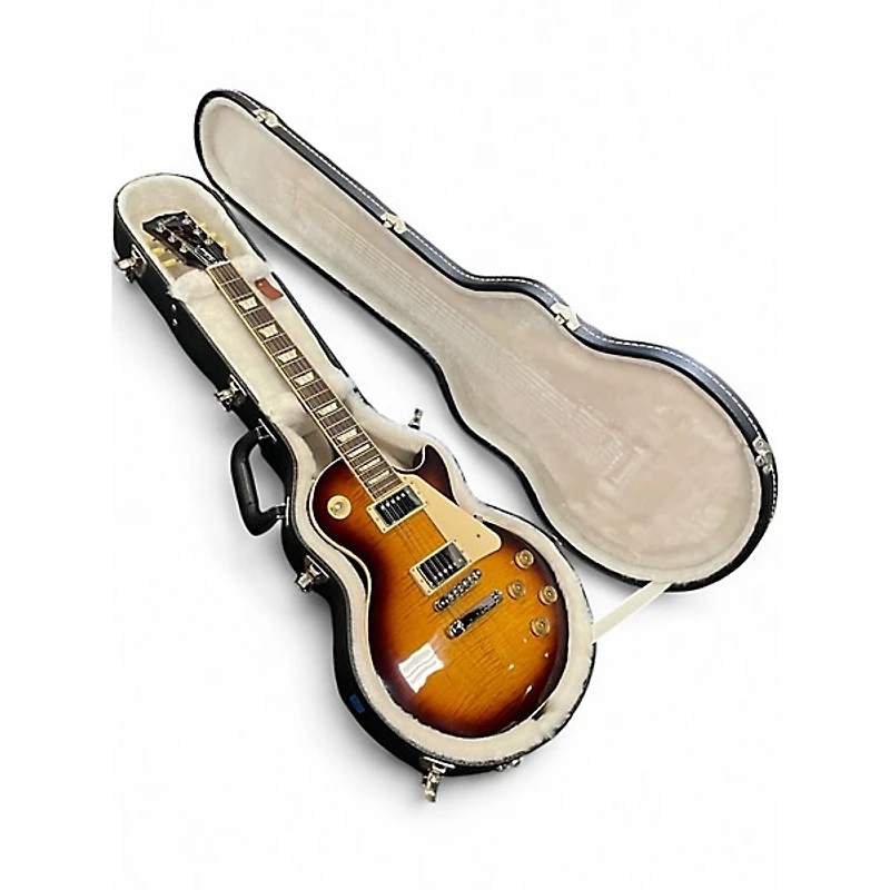 Used Gibson Les Paul Traditional 2 Tone Sunburst Solid Body Electric Guitar