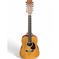 Used Martin X SERIES CUSTOM 12 STRING Natural 12 String Acoustic Electric Guitar