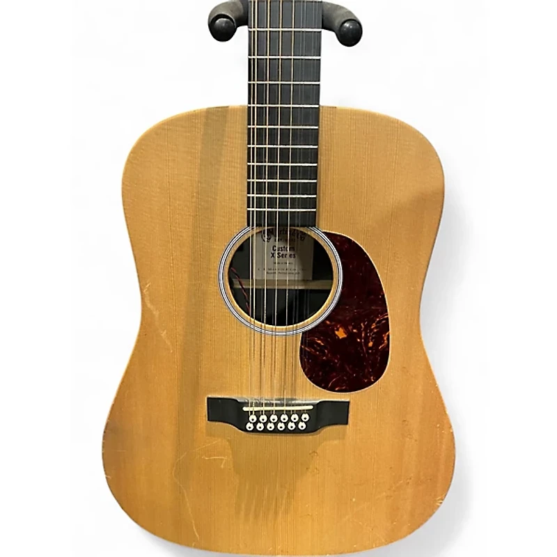 Used Martin X SERIES CUSTOM 12 STRING Natural 12 String Acoustic Electric Guitar