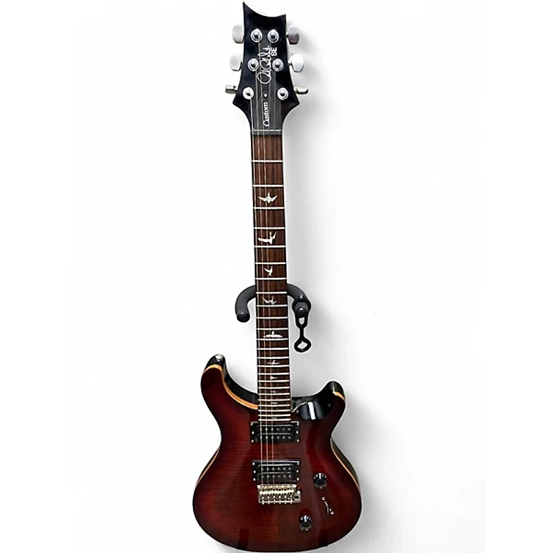 Used PRS SE Custom 24 FIRE RED BURST Solid Body Electric Guitar