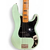 Used Squier Classic Vibe 1970S Precision Bass Surf Green Electric Bass Guitar