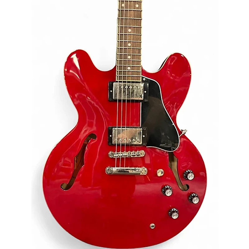Used Epiphone ES355 Trans Red Hollow Body Electric Guitar