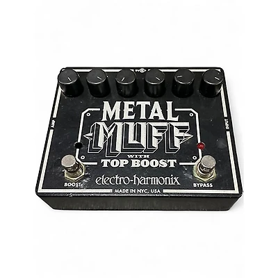 Used Electro-Harmonix Metal Muff Distortion With Top Boost Effect Pedal