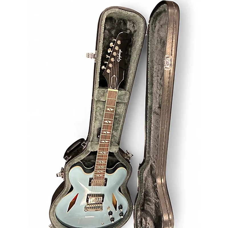 Used Epiphone DG 335 Pelham Blue Hollow Body Electric Guitar