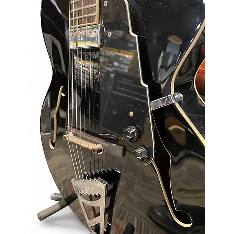 Used D'Angelico EXL-1 Black Hollow Body Electric Guitar