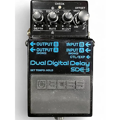 Used BOSS SDE3 DUAL DIGITAL DELAY Effect Pedal