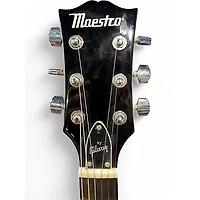 Used Maestro LES PAUL JR White Solid Body Electric Guitar