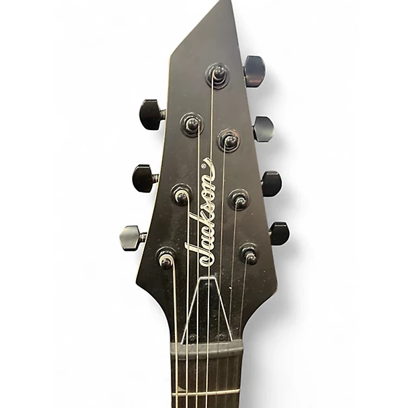 Used Jackson JS22-7 Dinky 7 String Black Solid Body Electric Guitar