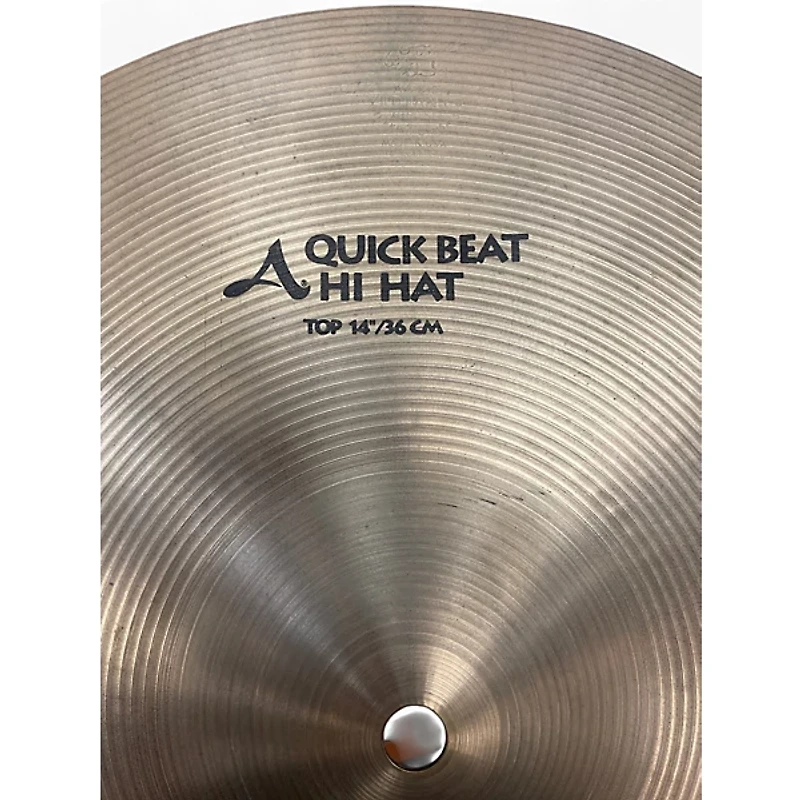 Used Zildjian 14in Quick Beat Hi Hat Top Cymbal