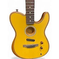 Used Fender Acoustasonic Player Telecaster Natural Acoustic Electric Guitar