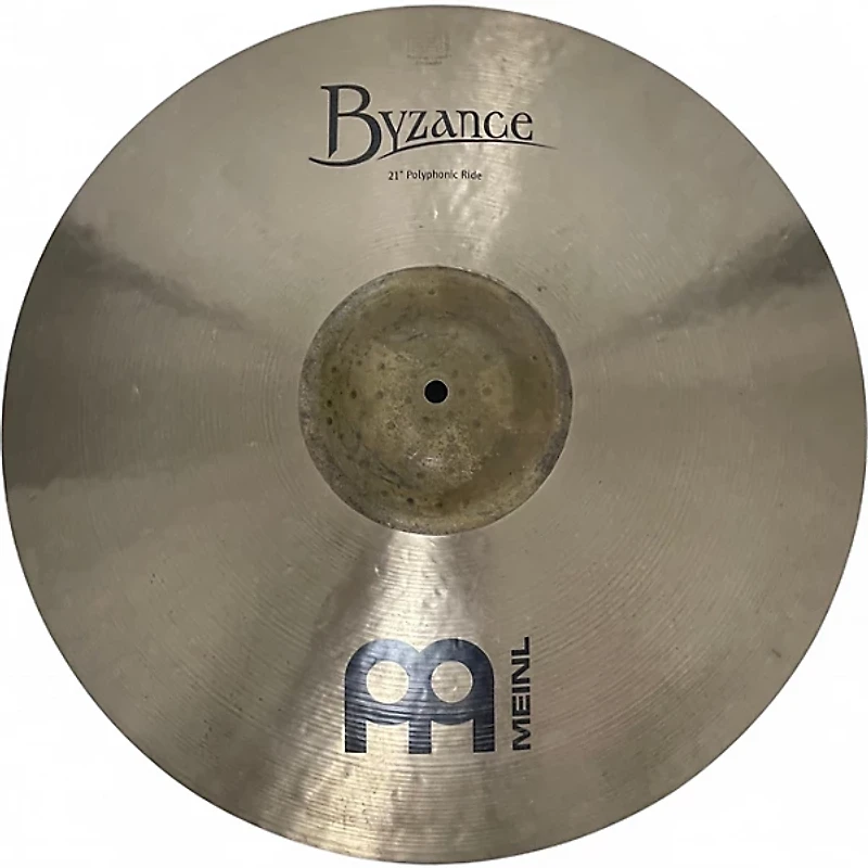 Used MEINL 21in BYZANCE POLYPHONIC RIDE Cymbal